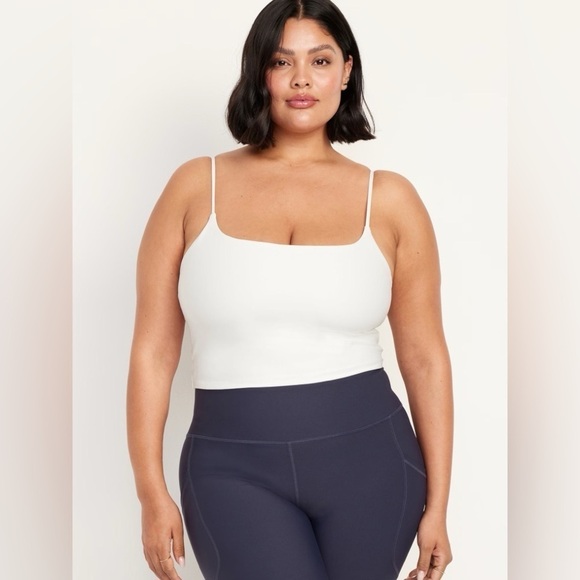 NWT! White Light Support Strappy PowerSoft Longline Sports Bra - Size XL 🤎 - Picture 4 of 6